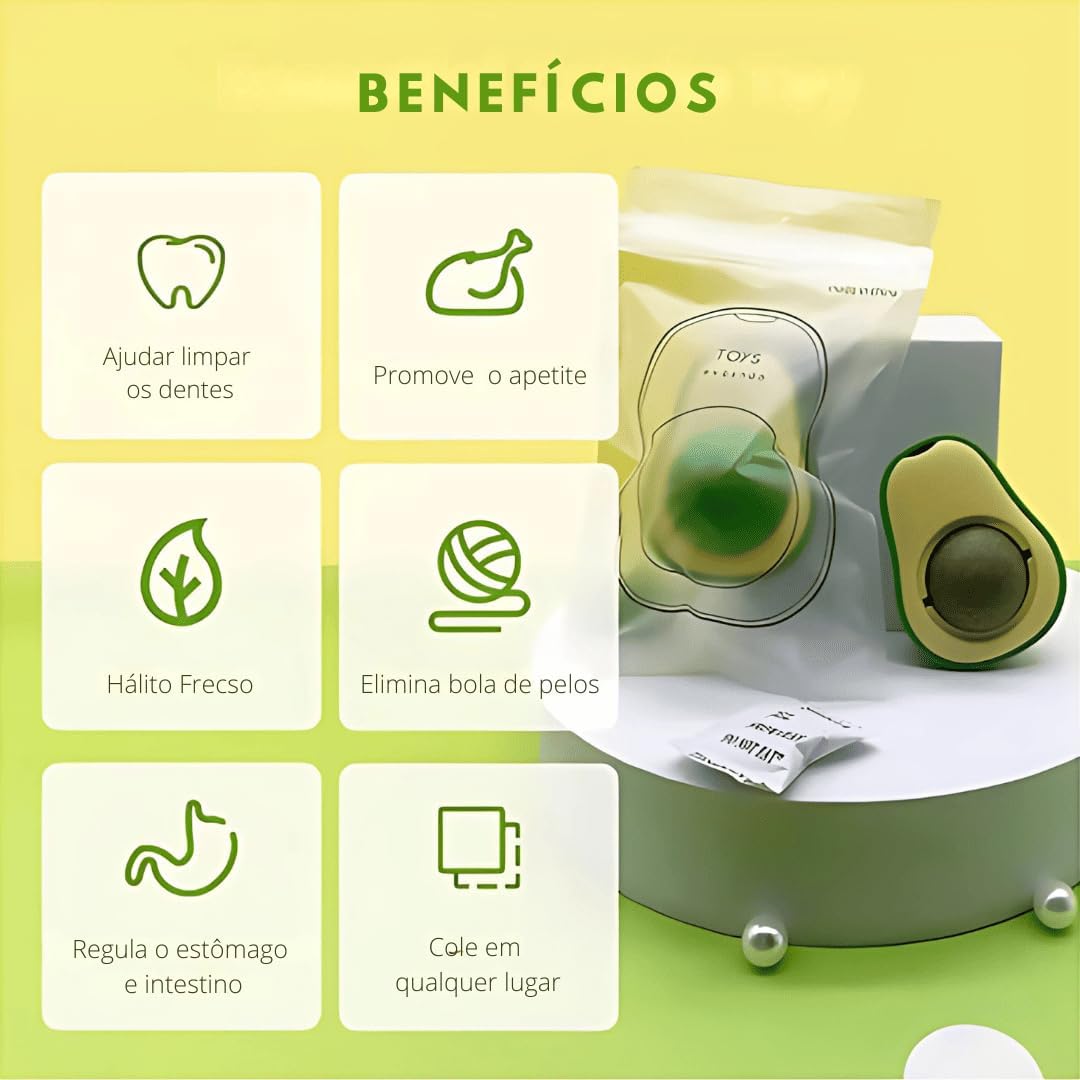 ¡A tu gato le encantará! ¡Juguete de aguacate con hierba gatera natural para una diversión garantizada!